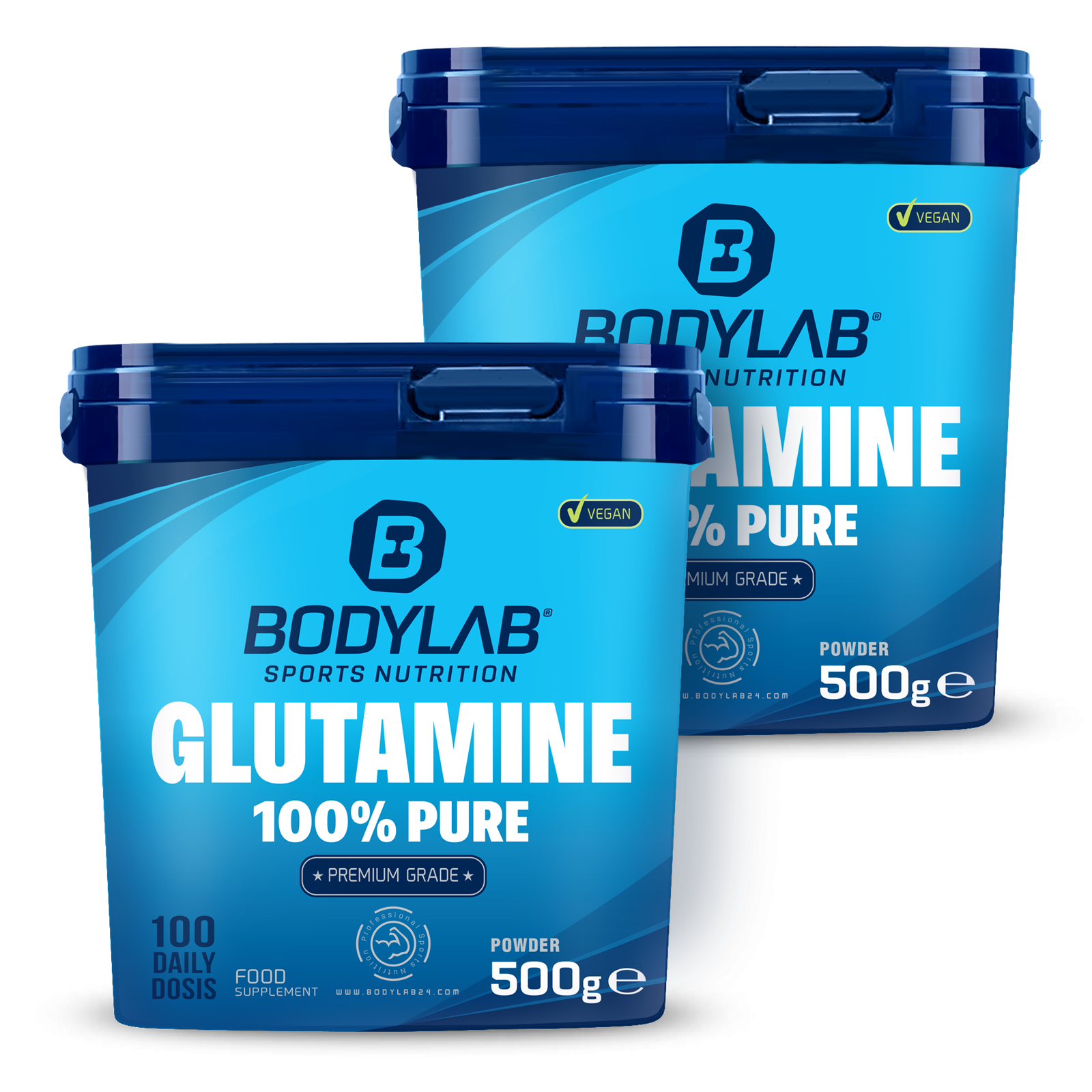 bodylab24-glutamin-powder-2-x-500-g-doppelpack image 1