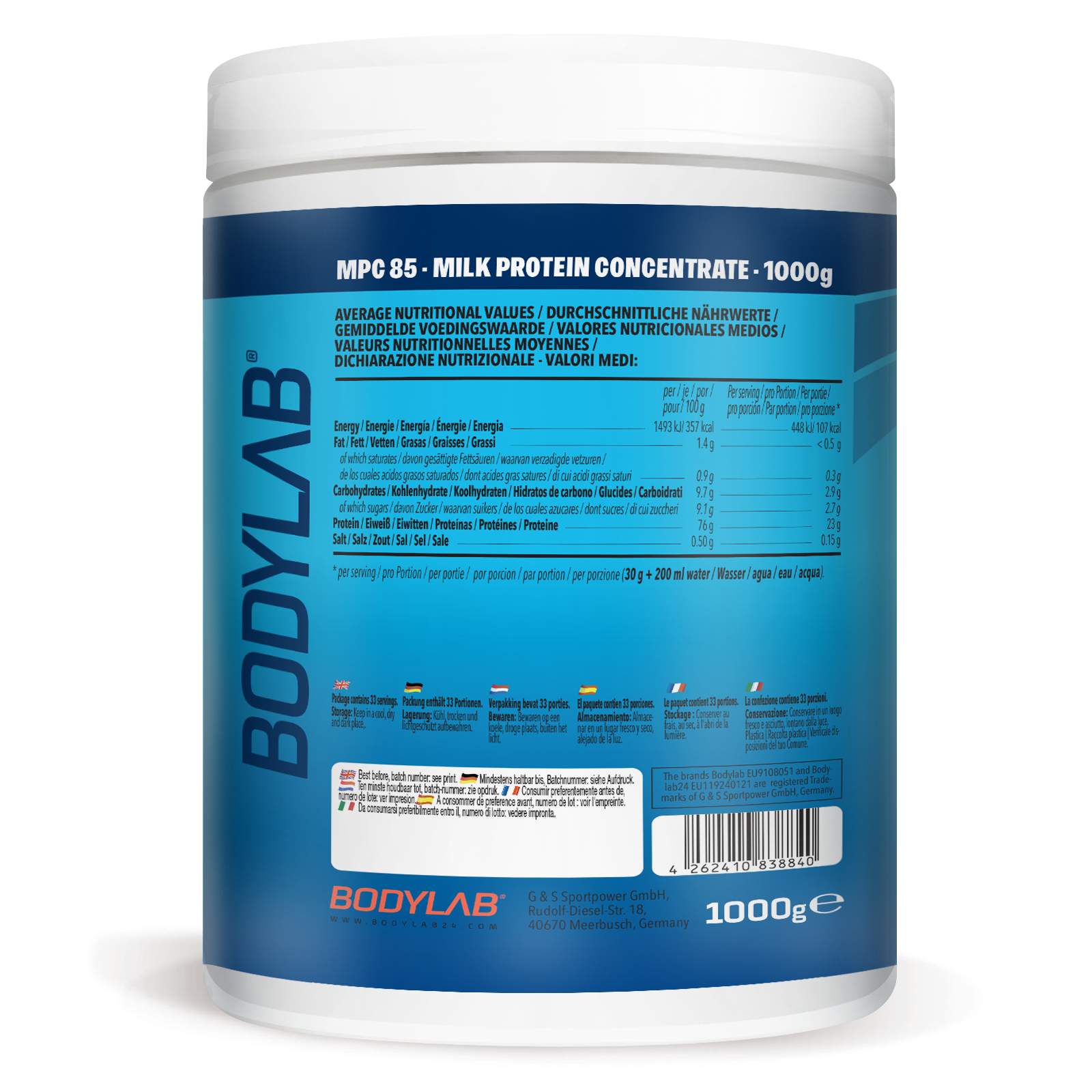 bodylab24-mpc-85-milchprotein-pulver-1000g image 6