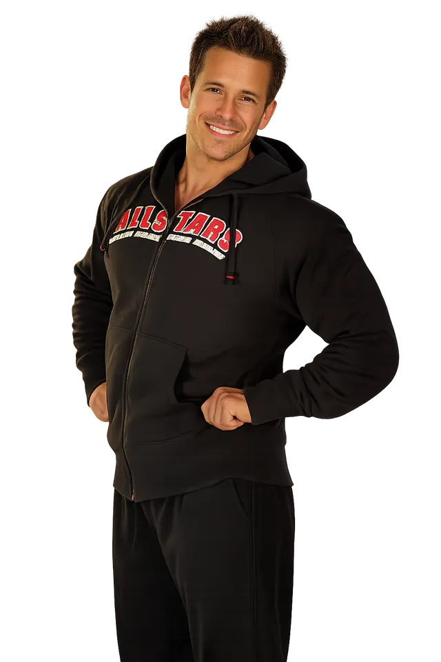 all-stars-men-zip-jacke-herren-fitness-hoodie-jacke-100-baumwolle image 1
