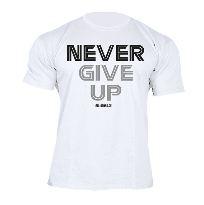 all-stars-t-shirt-never-give-up-wei-100-baumwolle image 2