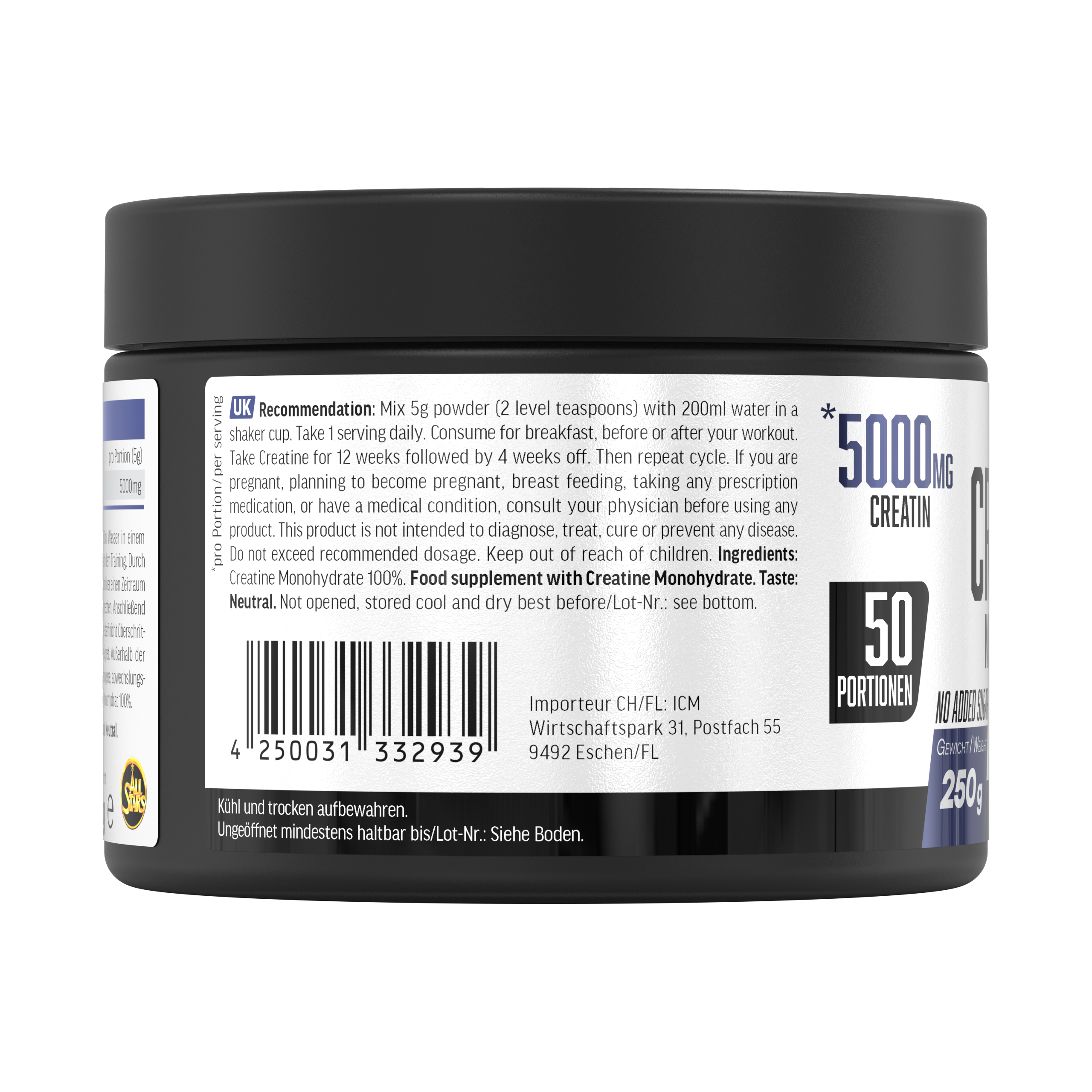 all-stars-creatin-monohydrat-pulver-250g-dose image 3