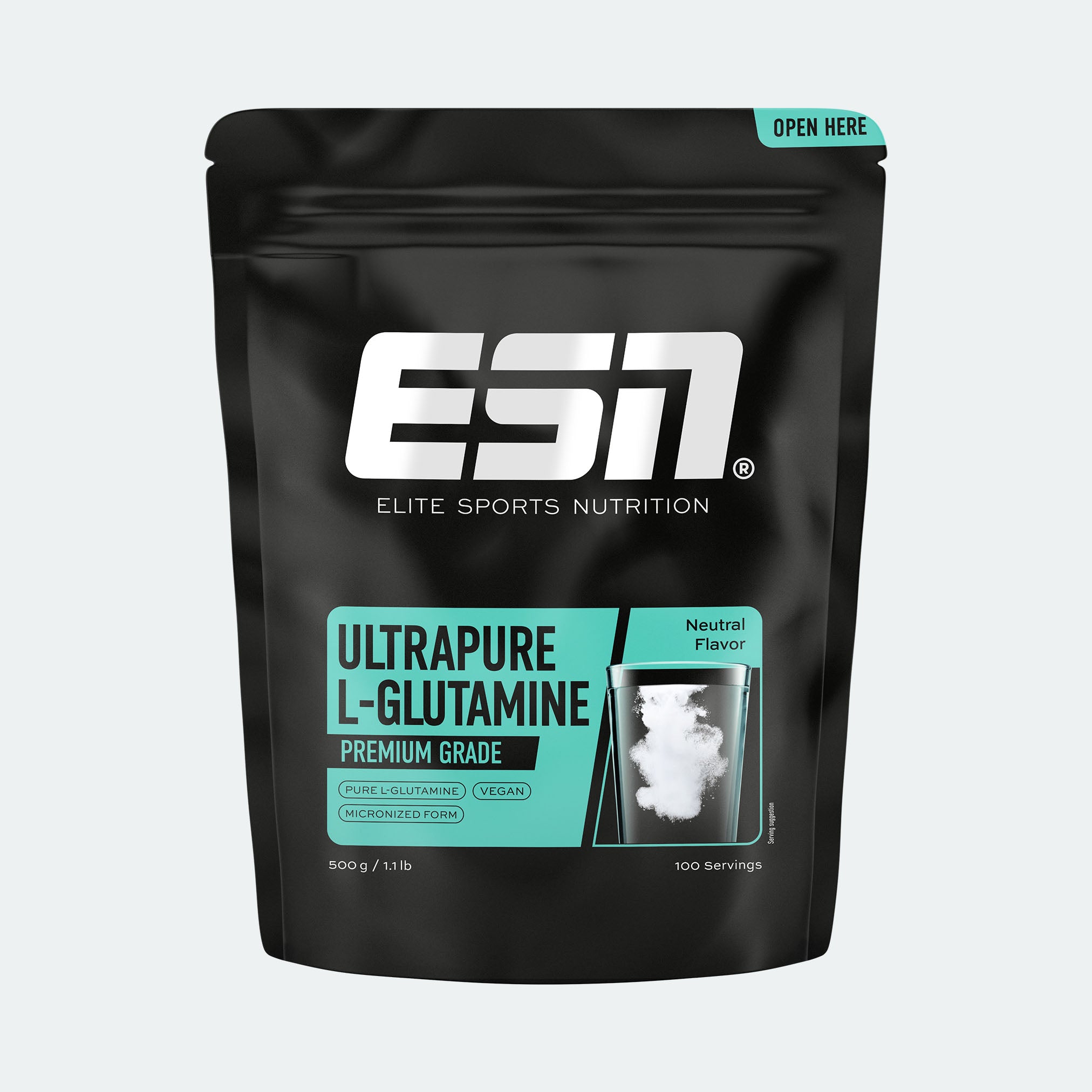 esn-ultrapure-l-glutamin-pulver-100-l-glutamin-aminos-ure image 1