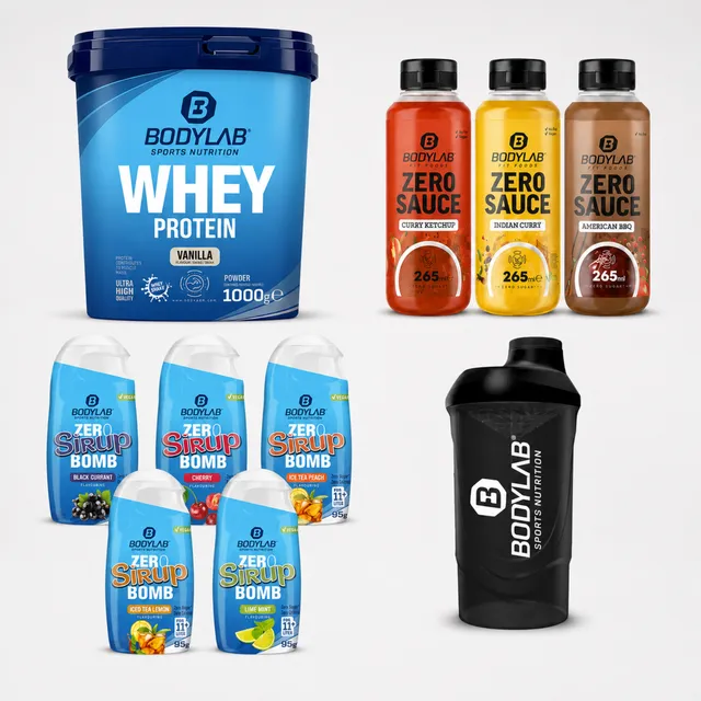 bodylab24-student-beans-summer-diet-deal-whey-protein-bundle-mit-shaker-zero-sau image 1