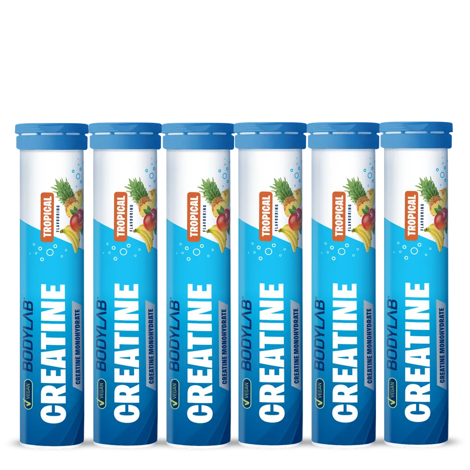 bodylab24-creatine-brausetabletten-6-x-16-tabletten-tray-tropical-zitrone image 1