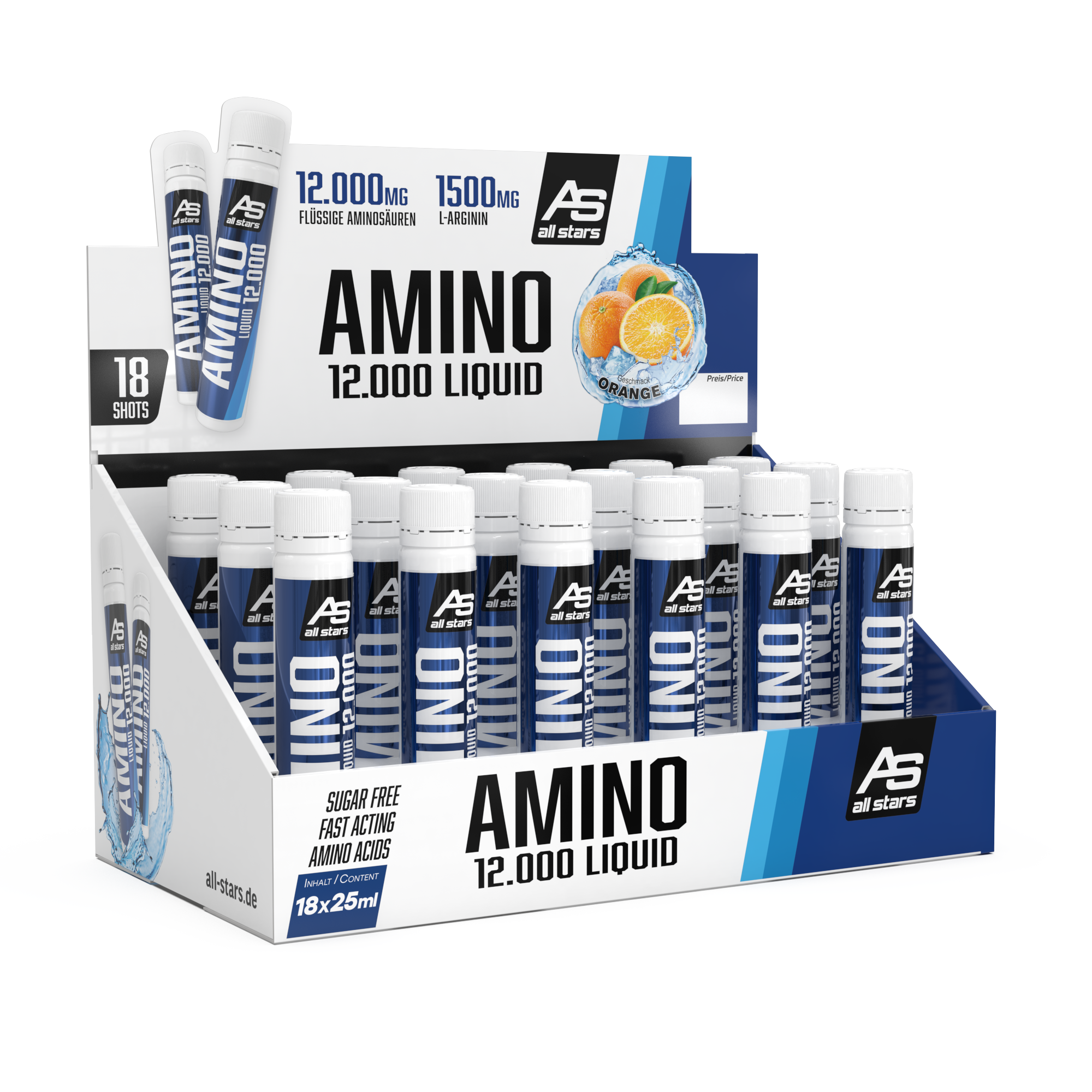 all-stars-amino-12-000-shot-fl-ssige-aminos-uren-25ml image 2