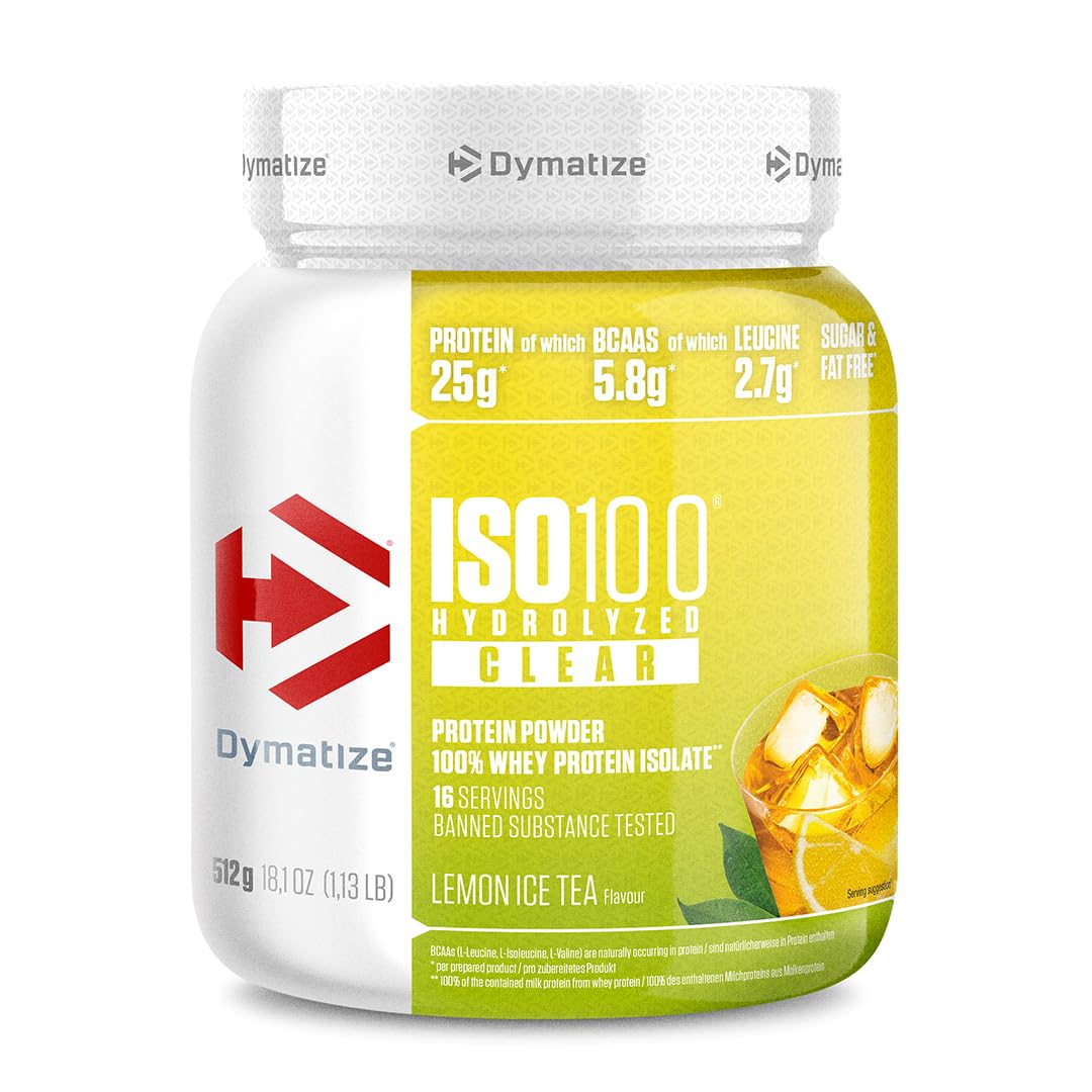 dymatize-iso100-hydrolyzed-clear-lemon-ice-tea-512-g-whey-protein image 1