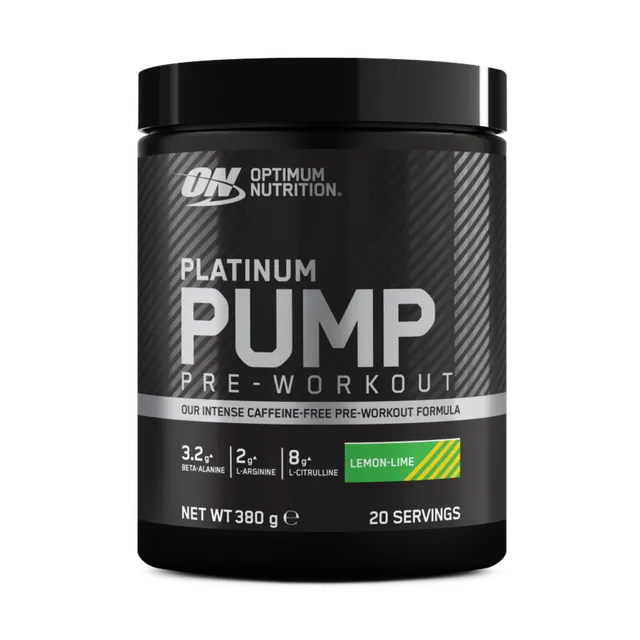 optimum-nutrition-platinum-pump-pre-workout-caffeine-free-powder-380-g-20-portio image 1