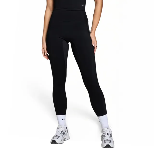 myprotein-mp-active-leggings-damen-mit-taschen-schwarz image 1