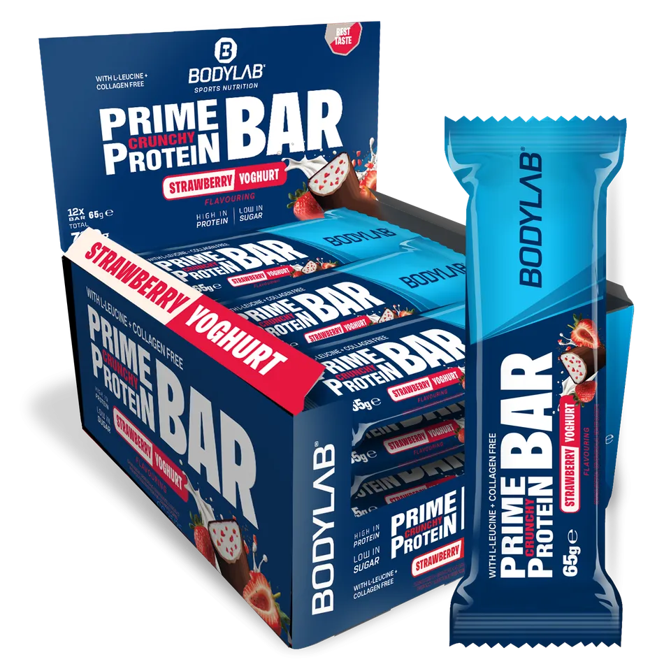 bodylab24-prime-crunchy-protein-bar-3g-leucin-proteinriegel-12x65g image 1