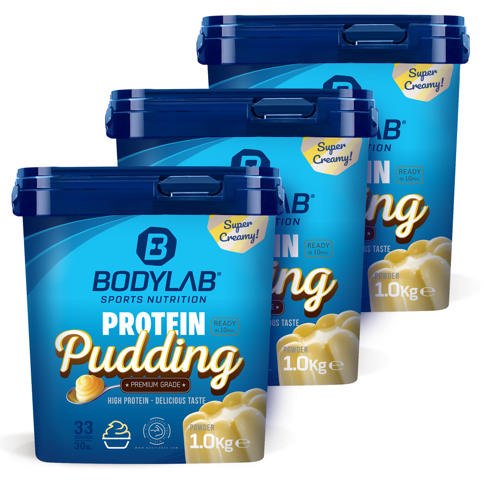 bodylab24-protein-pudding-3-x-1000g-dreierpack image 1