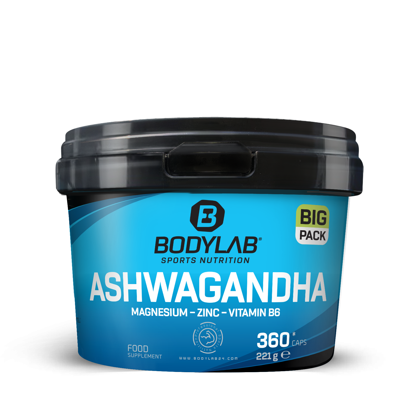 bodylab24-big-pack-ashwagandha-magnesium-zink-vitamin-b6-360-kapseln image 1