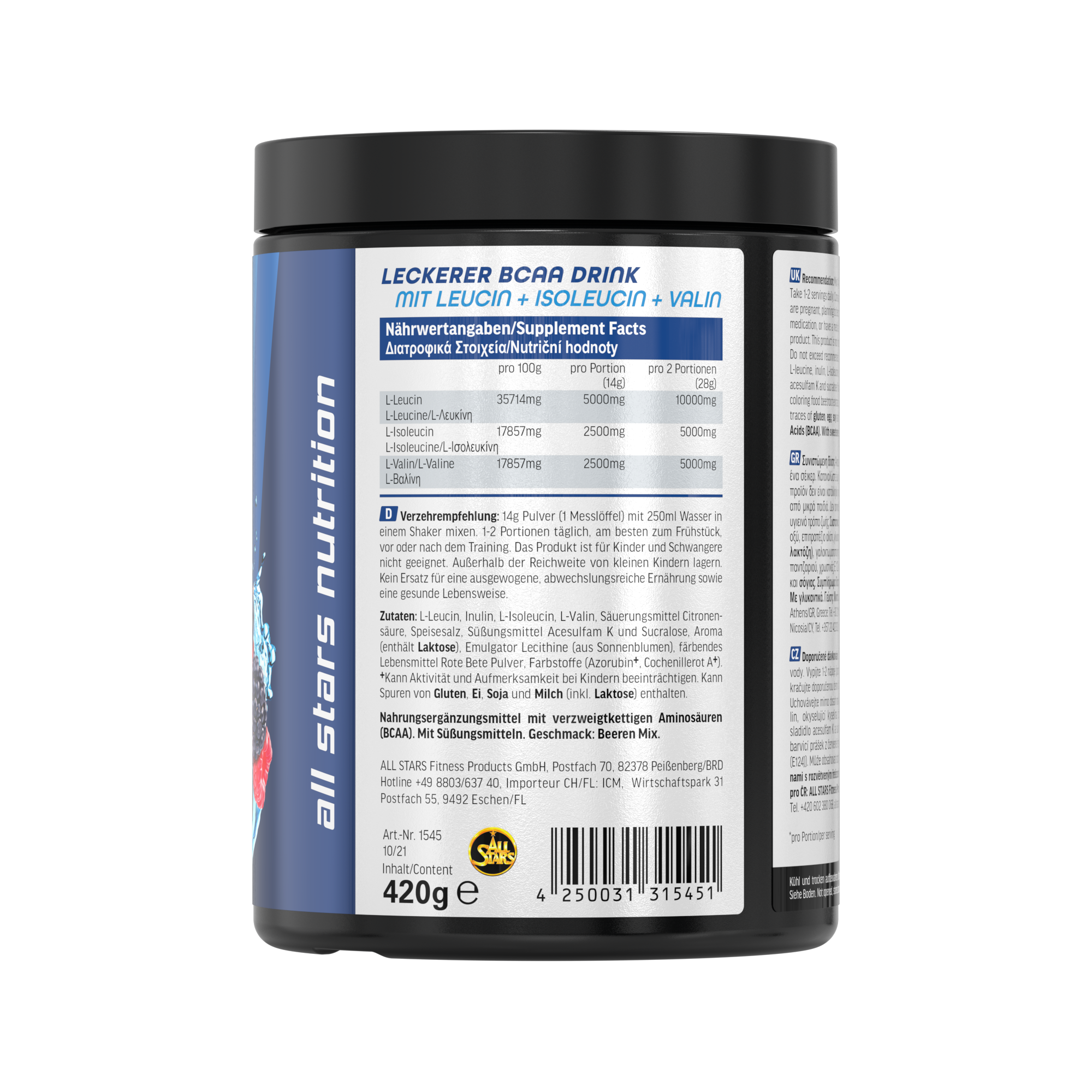 all-stars-bcaa-powder-420g-dose image 6