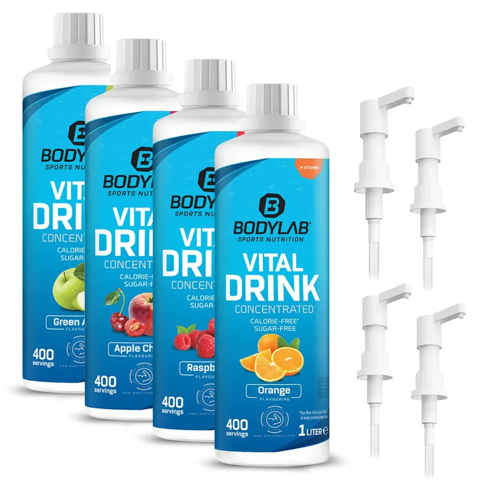 bodylab24-vital-zero-drink-4x-1000ml-4x-dosierpumpe-getr-nkekonzentrat image 1