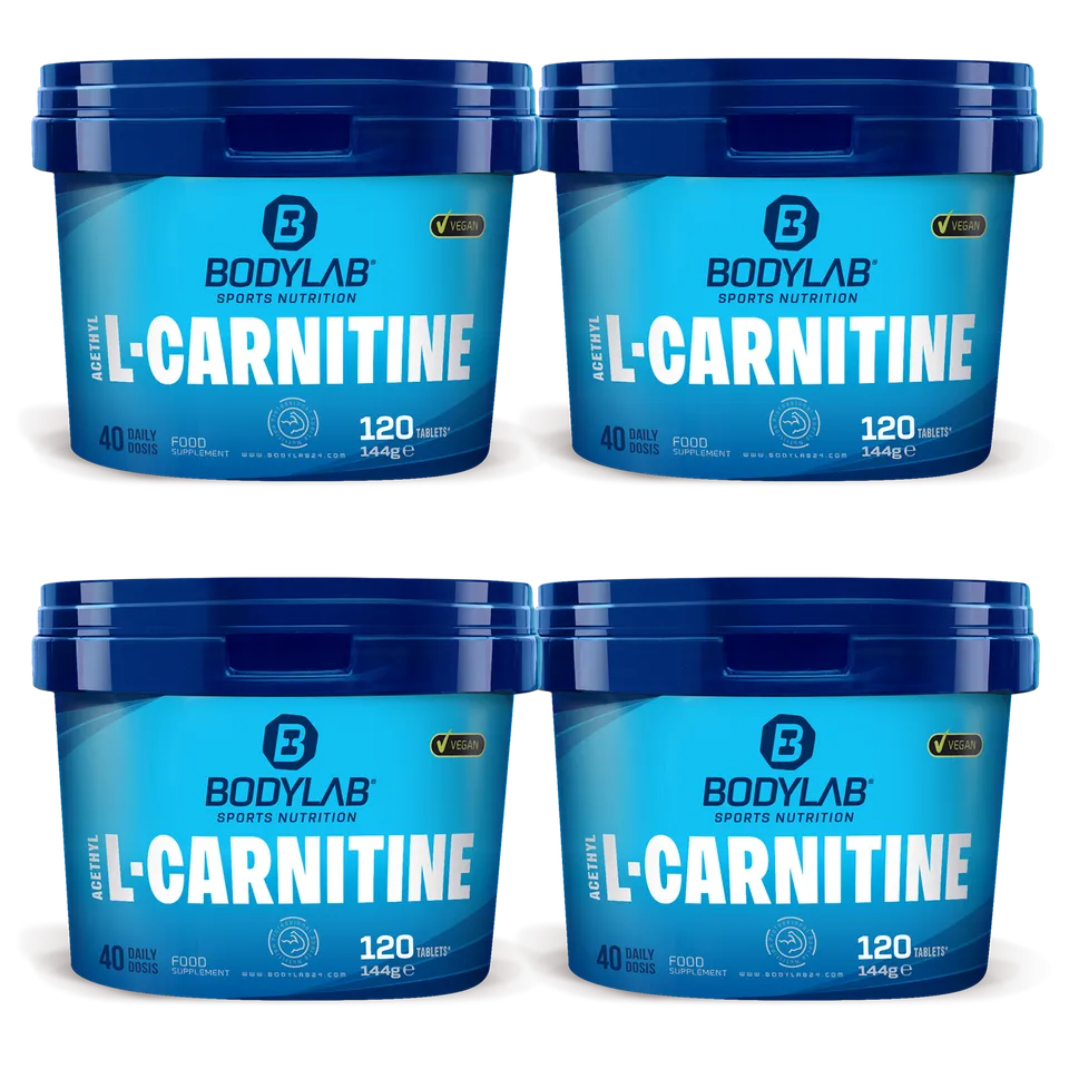 bodylab24-acetyl-l-carnitine-4er-pack-4x120-tabletten image 1