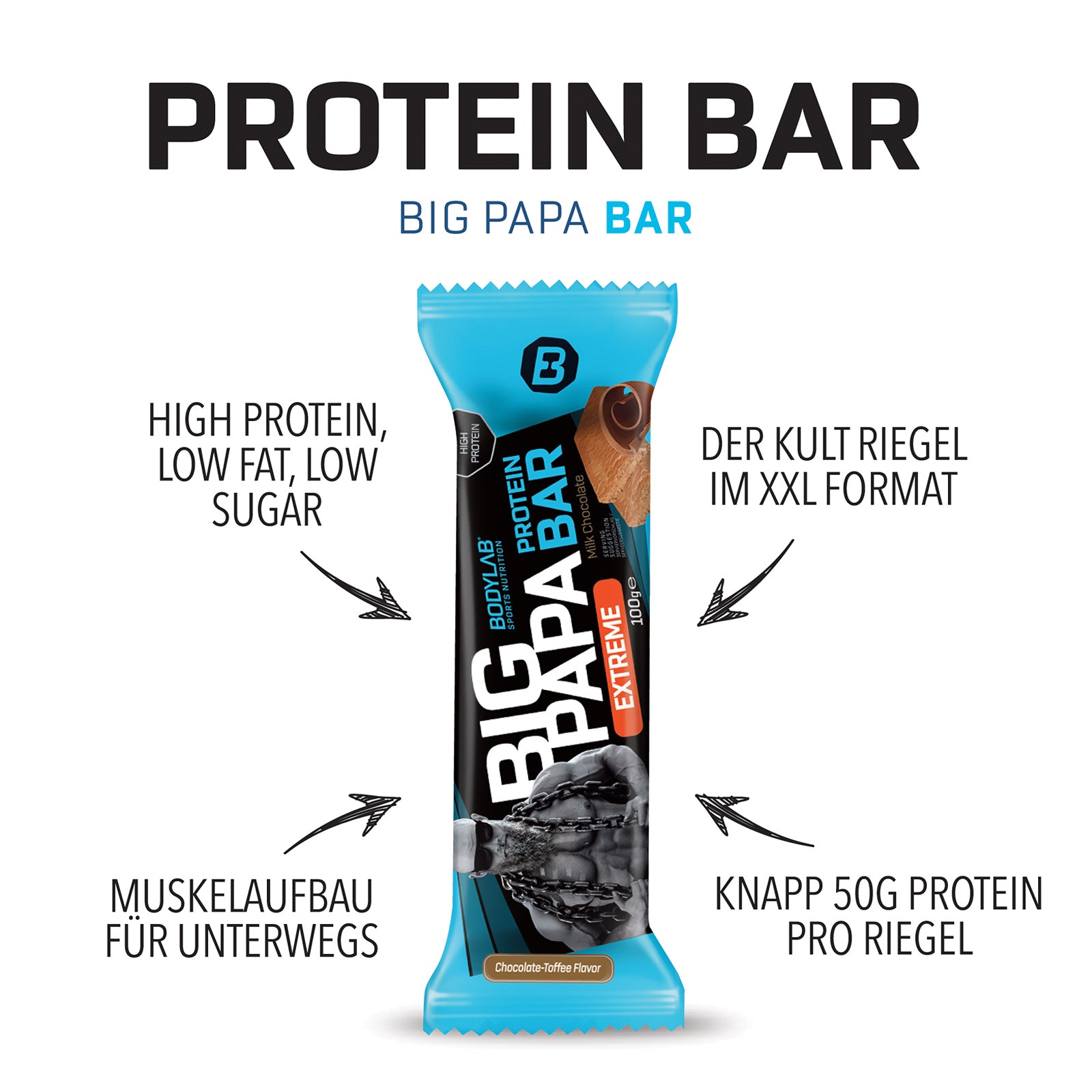 bodylab24-big-papa-50-protein-bar-extreme-12x100g image 6