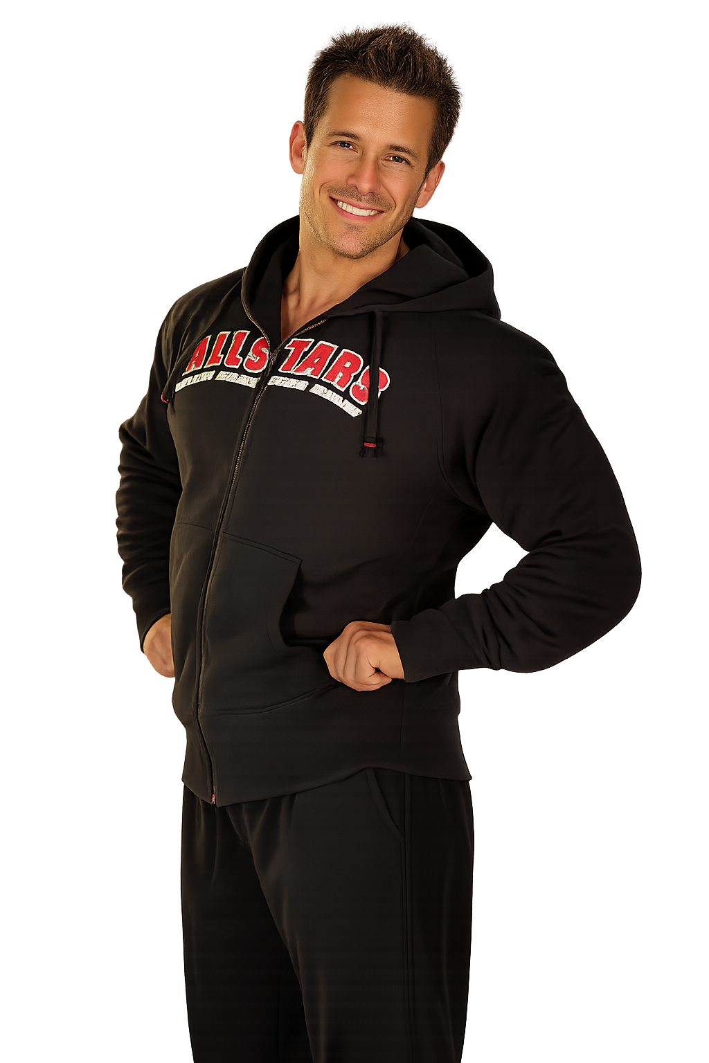all-stars-men-zip-jacke-herren-fitness-hoodie-jacke-100-baumwolle image 1