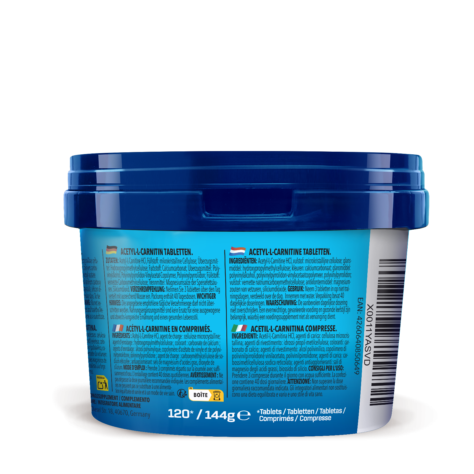 bodylab24-acetyl-l-carnitine-120-tabletten-einzeldose image 3