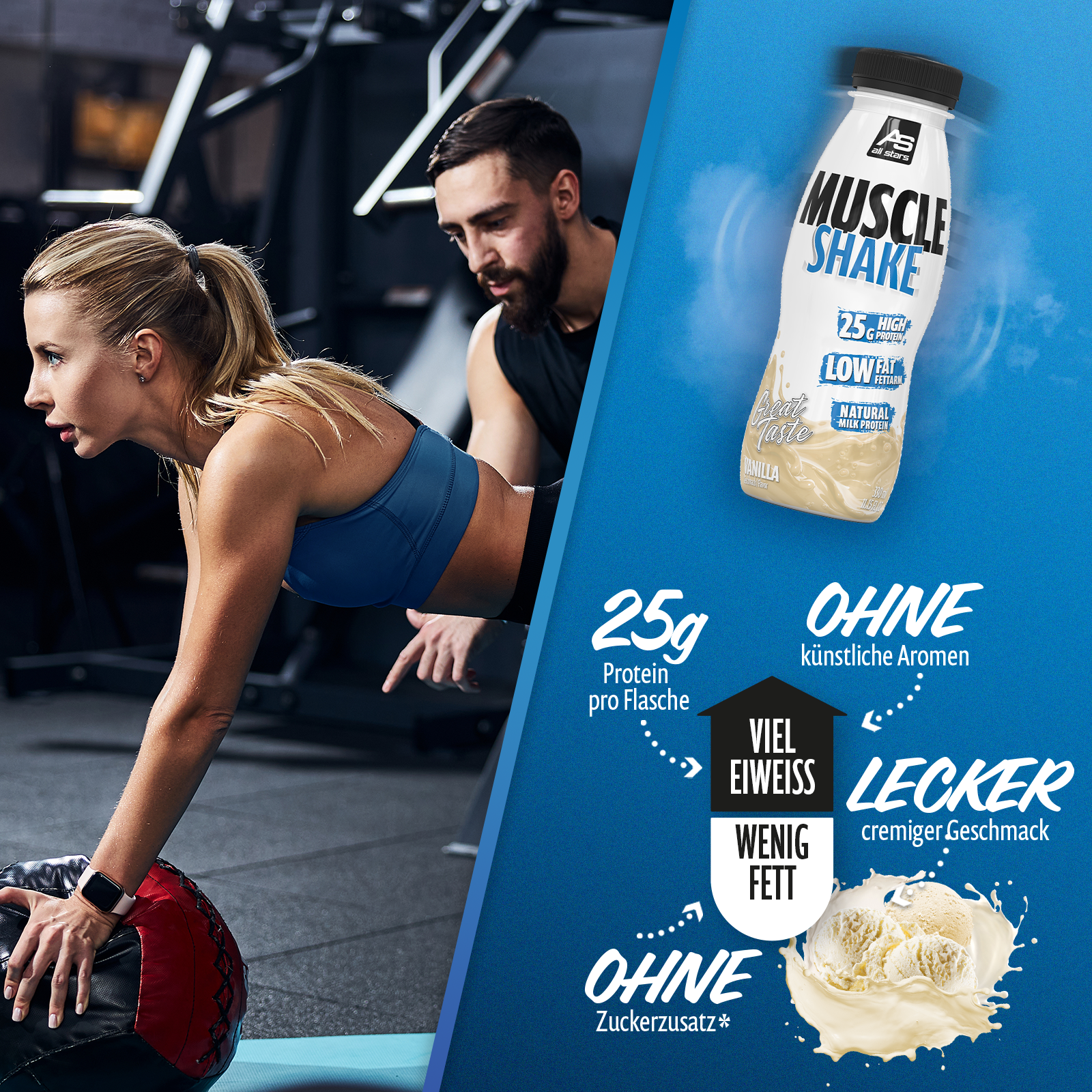 all-stars-muscle-shake-330ml-25g-protein-rtd-ohne-zuckerzusatz image 2