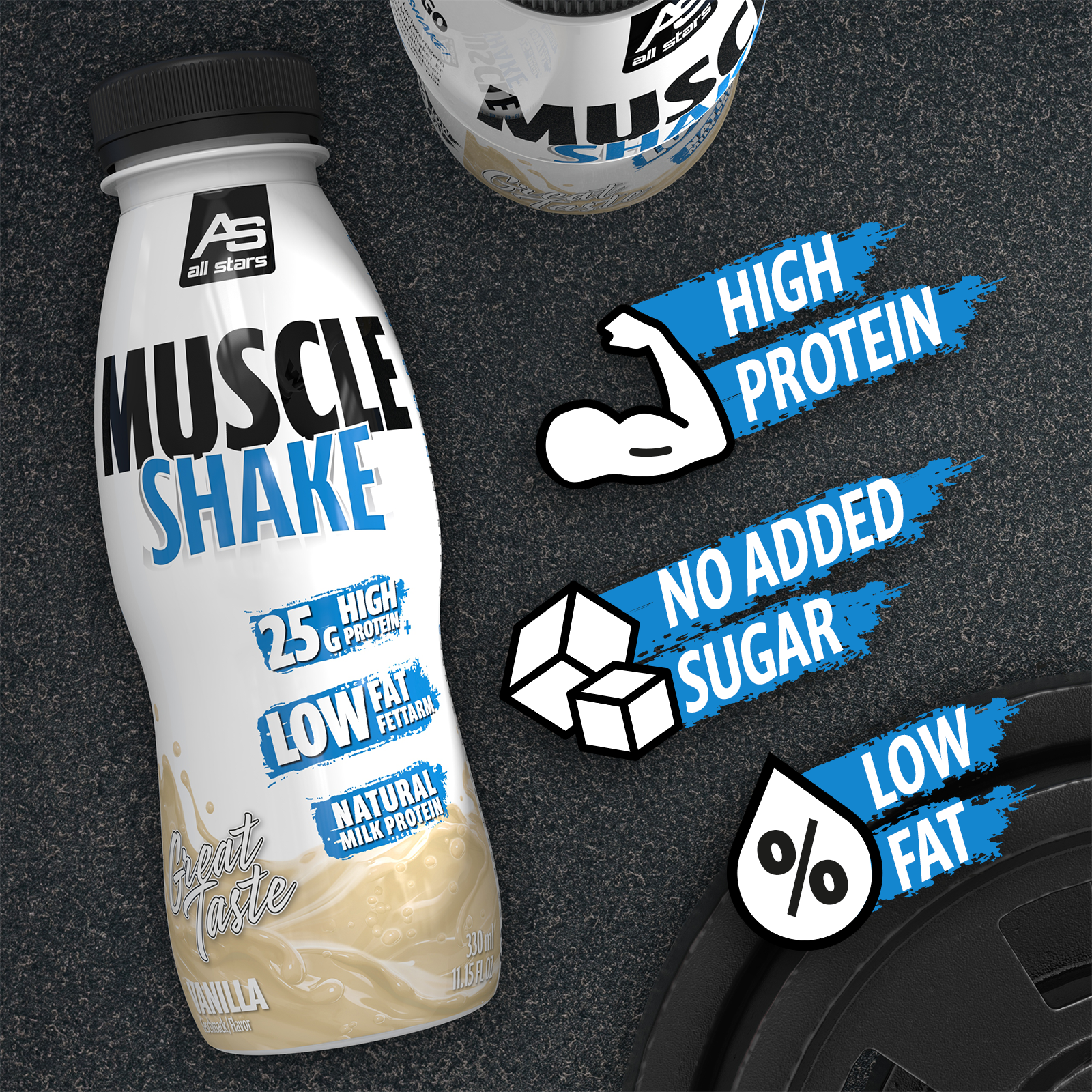 all-stars-muscle-shake-330ml-25g-protein-rtd-ohne-zuckerzusatz image 4