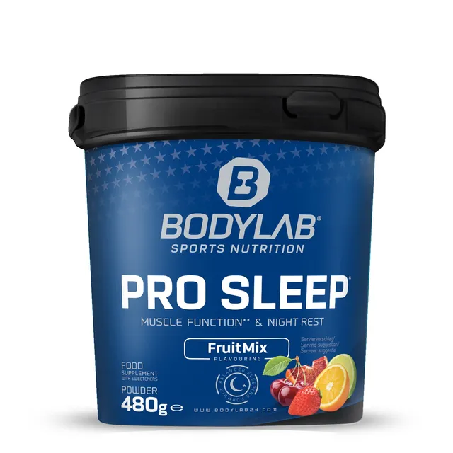 bodylab24-pro-sleep-pulver-fruit-mix-480g-muscle-function-night-rest image 1