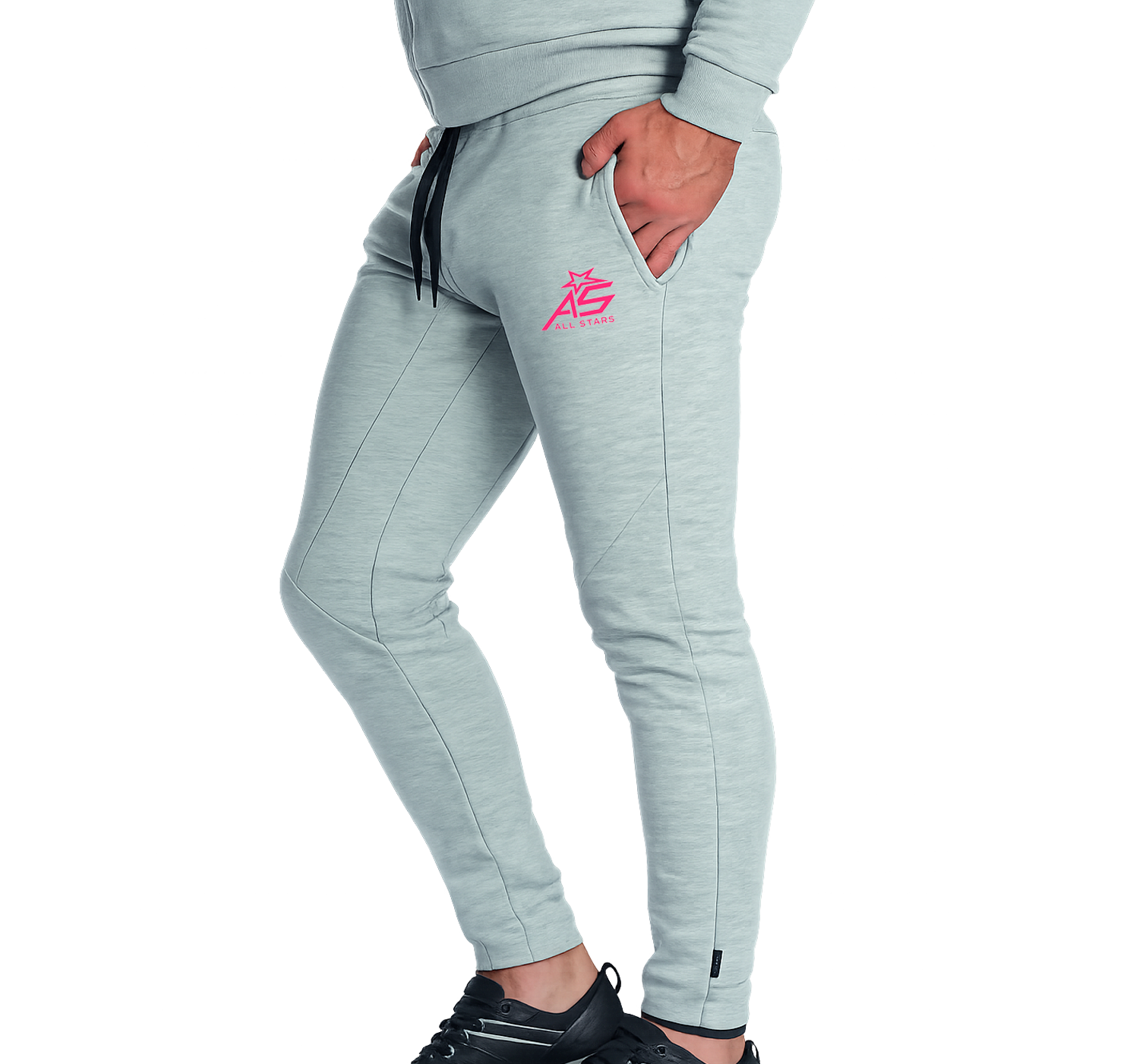 all-stars-hose-lang-trendy-slim-fit-fitnesshose-grau-meliert-f-r-herren image 1