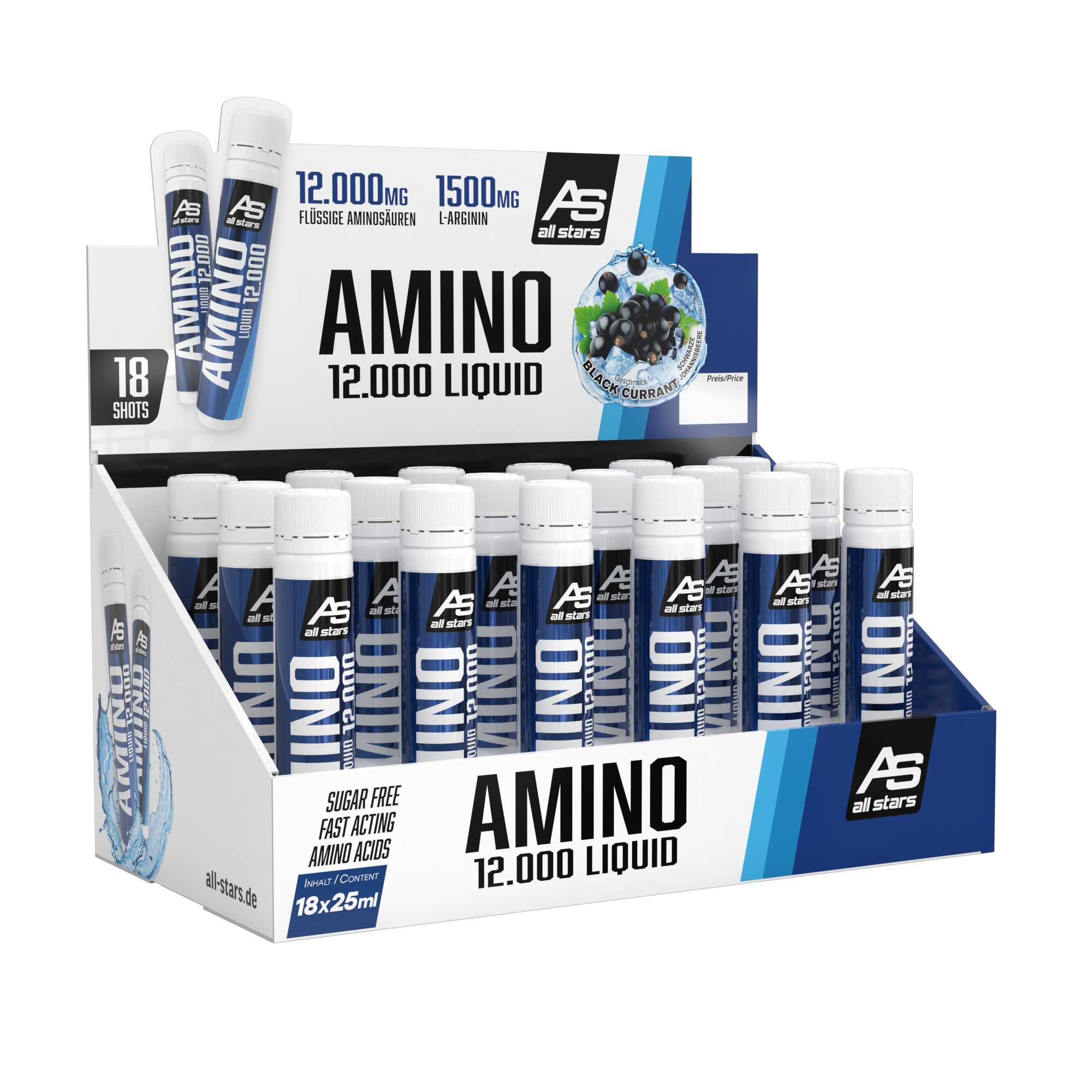 all-stars-amino-12-000-shot-fl-ssige-aminos-uren-25ml image 1
